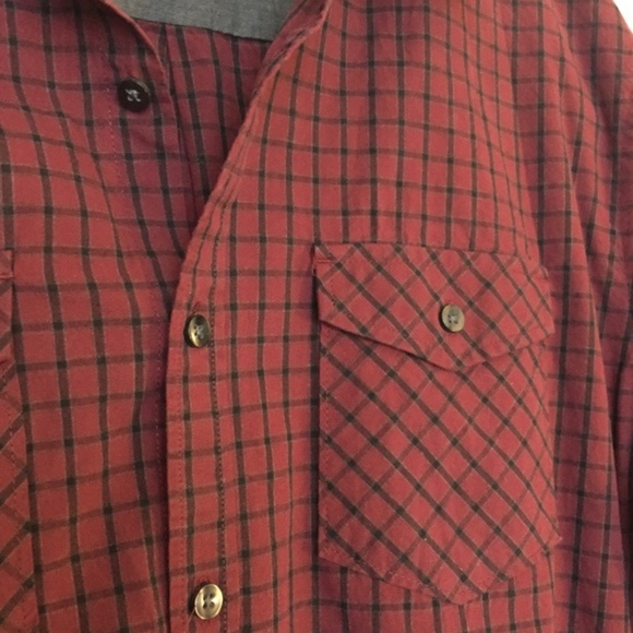 Van Heusen Studio Slim Fit Plaid Button-Up Shirt – Casual Workwear, Size Large - Picture 2 of 5